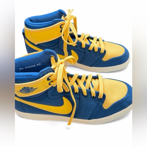 Air Jordan 1 Retro AJKO 1 Laney True Blue/Topaz Gold Mens Size 7.5 NEVER WORN! - Picture 3 of 8